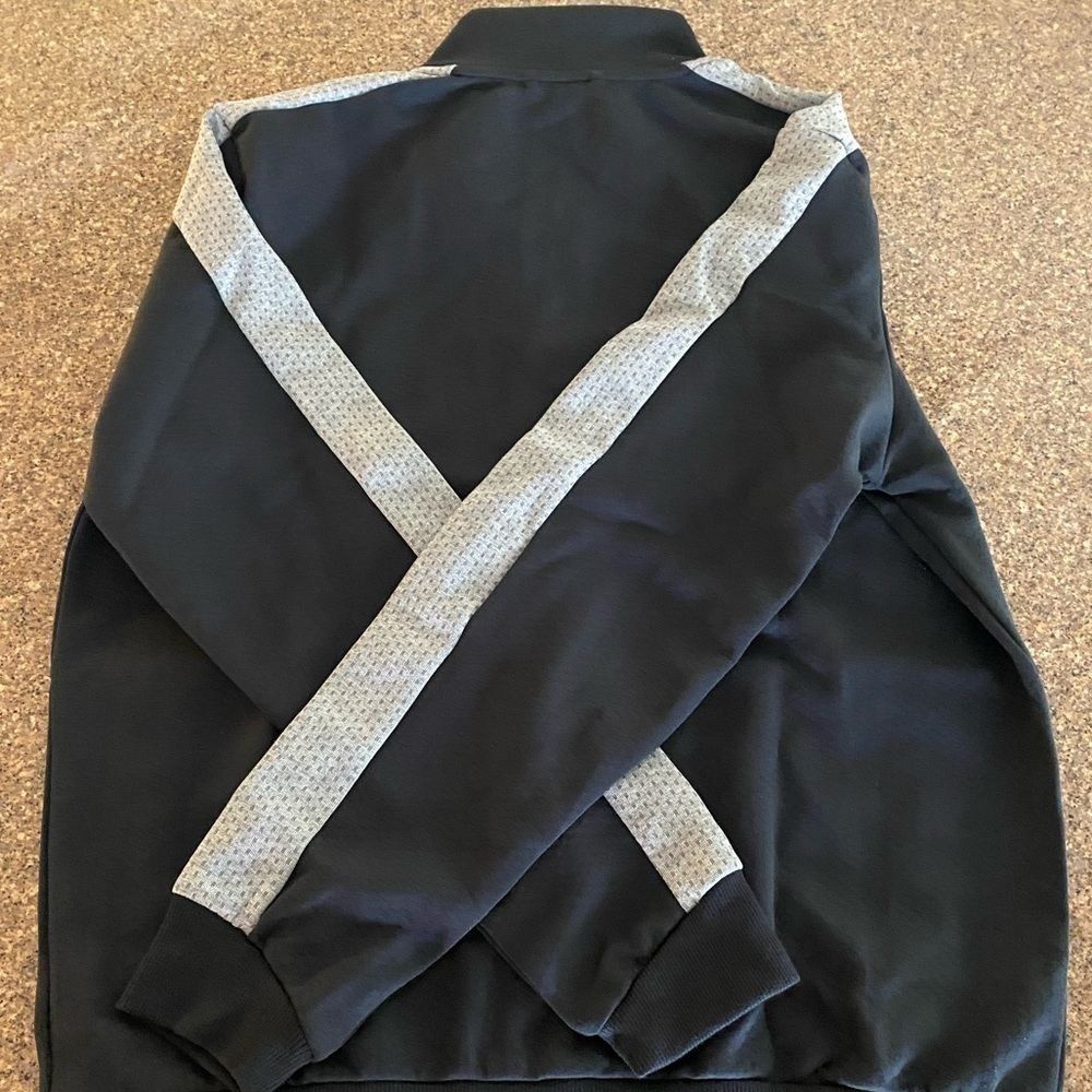 Puma Men’s Track Athelitic Jacket, Black with Grey/Silver - Picture 5 of 6